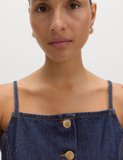 Denim Mini Elbise