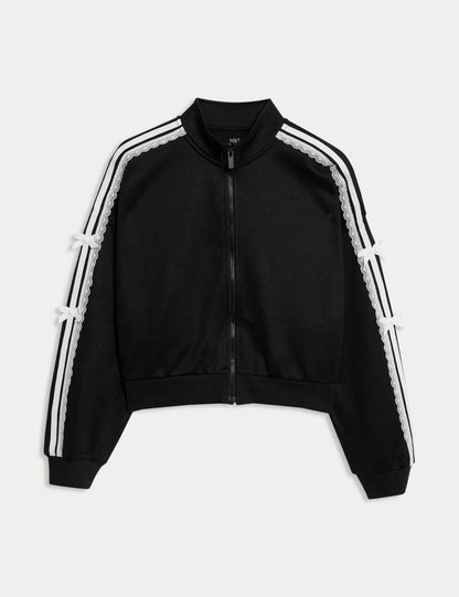 Pamuk Karışımlı Kurdeleli Sweatshirt (6-16 Yaş)