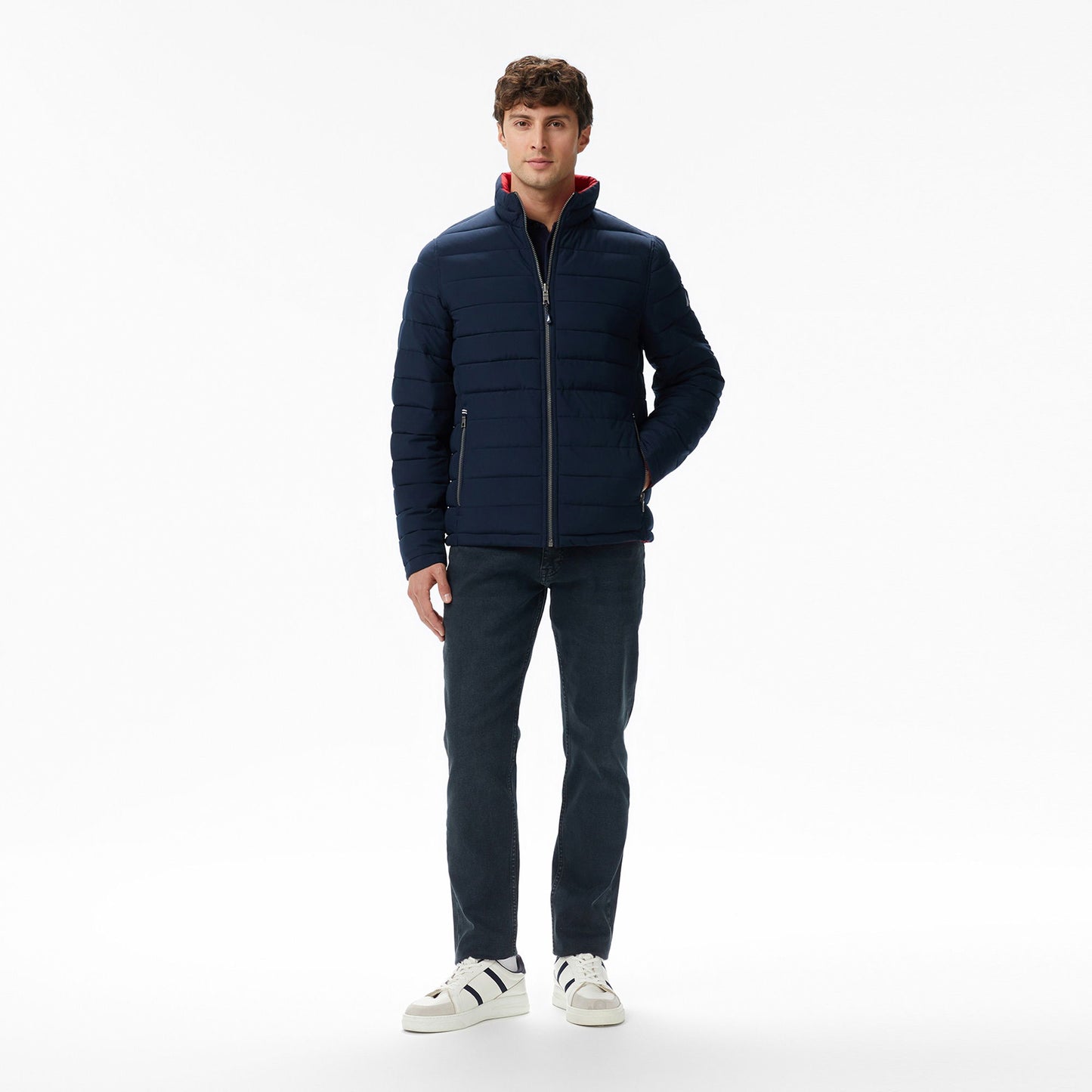 Nautica Erkek Bej Regular Fit Çift Taraflı Mont