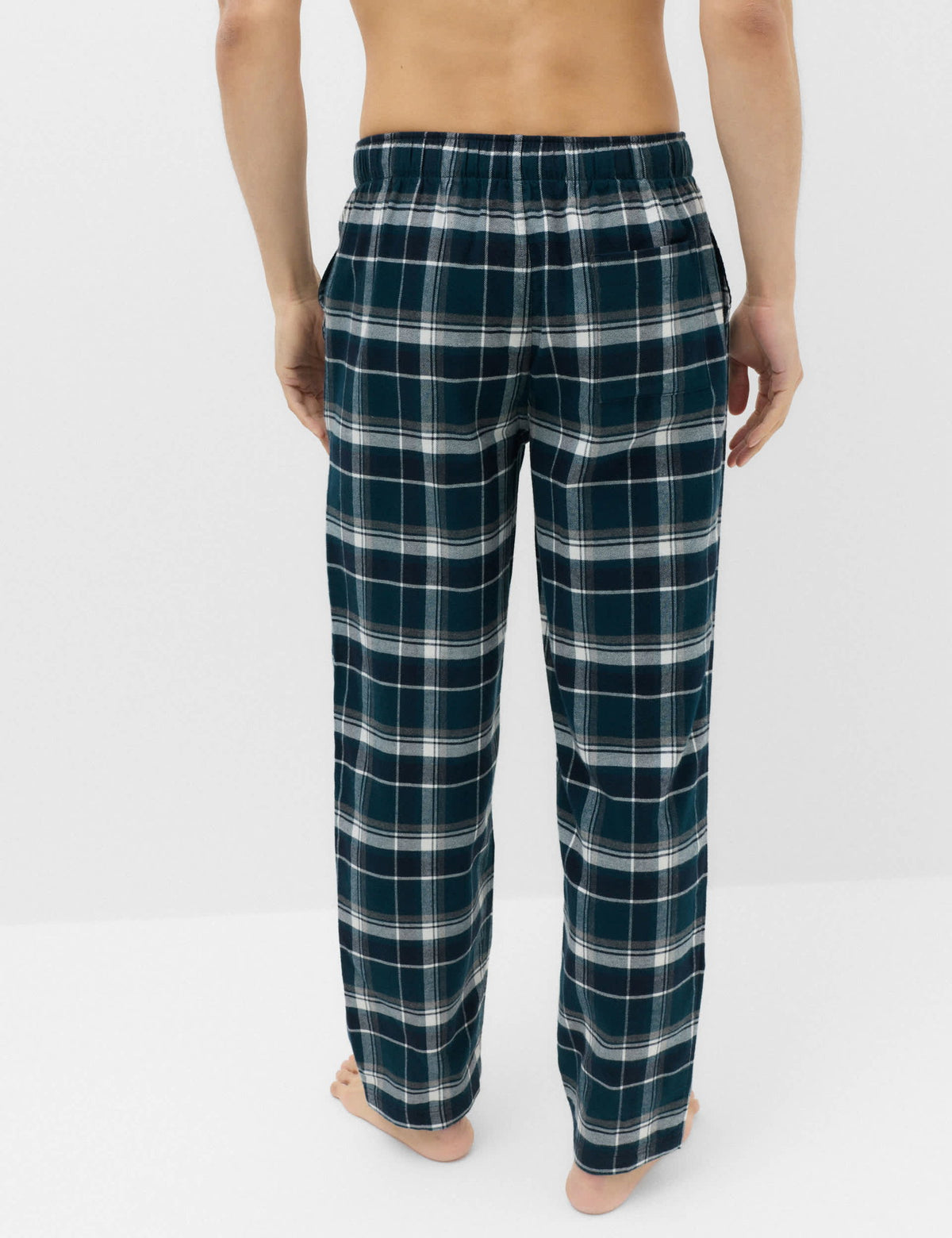 Pamuklu Kareli Pijama Altı