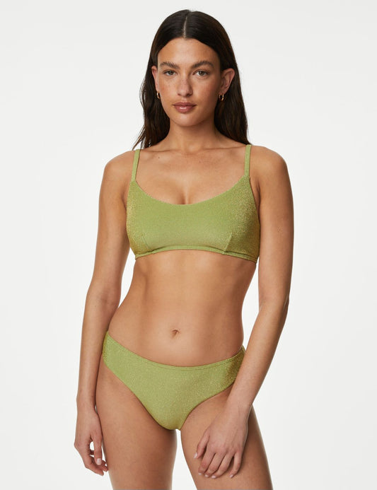 Sim Detaylı Yüksek Bel Bikini Altı