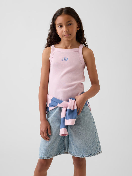 Açık Pembe Logo Askılı Atlet
