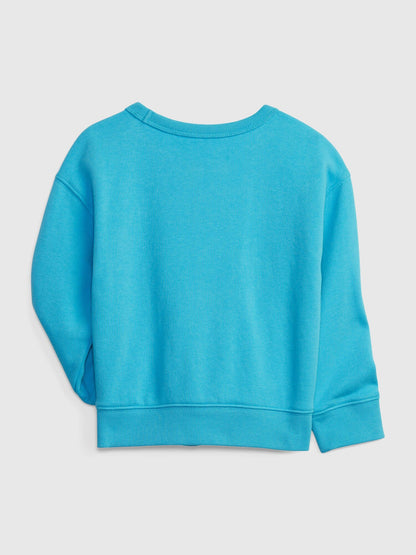 Mavi Marvel:copyright: Baskılı Bisiklet Yaka Sweatshirt