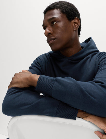 Pamuk Karışımlı Kapüşonlu Sweatshirt