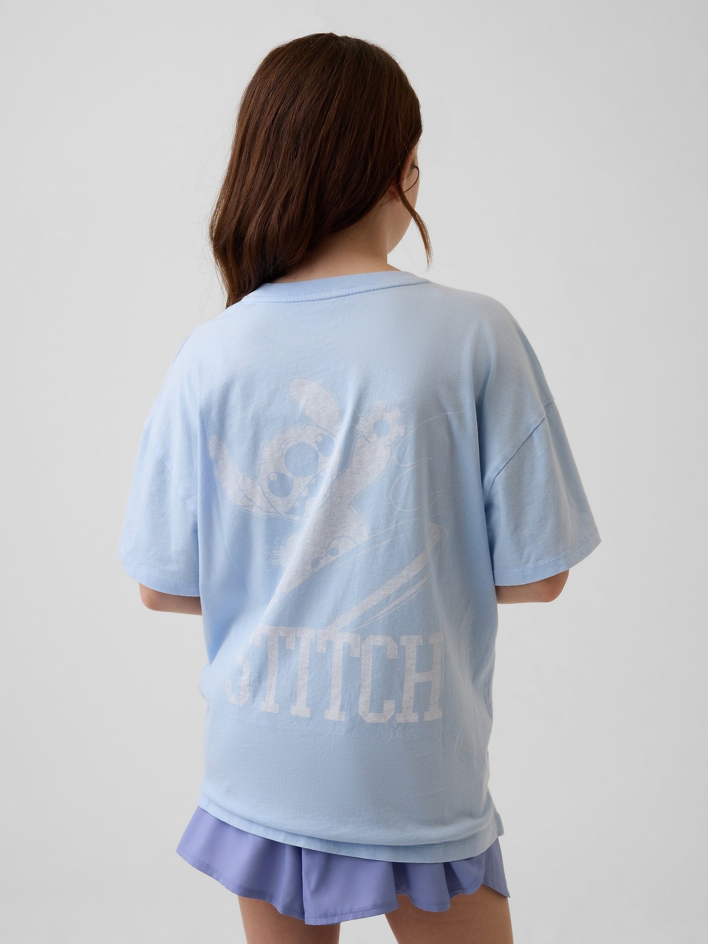 Açık Mavi Disney Oversized Tunik T-shirt