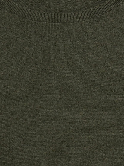 Haki Relaxed Jersey Boatneck Kazak