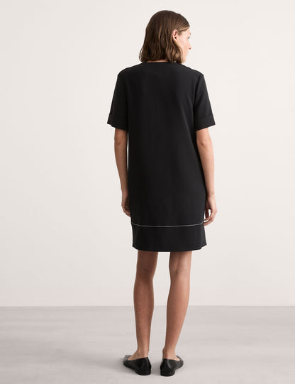 V Yaka Regular Fit Mini Elbise