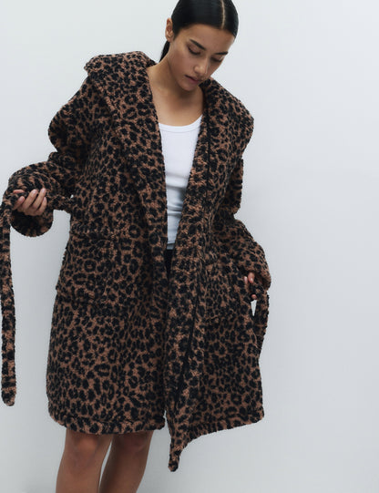 Leopar Desenli Sabahlık