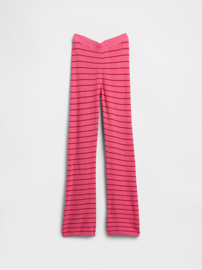 Pembe Kids Pull-on Çizgili Kazak Tayt