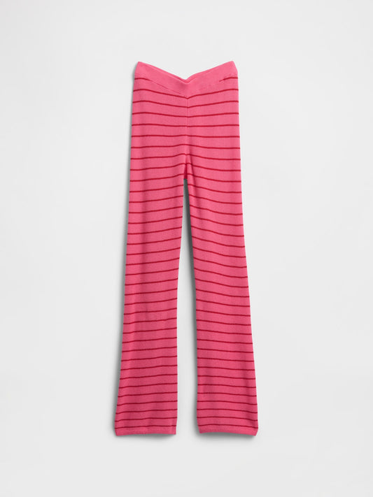 Pembe Kids Pull-on Çizgili Kazak Tayt