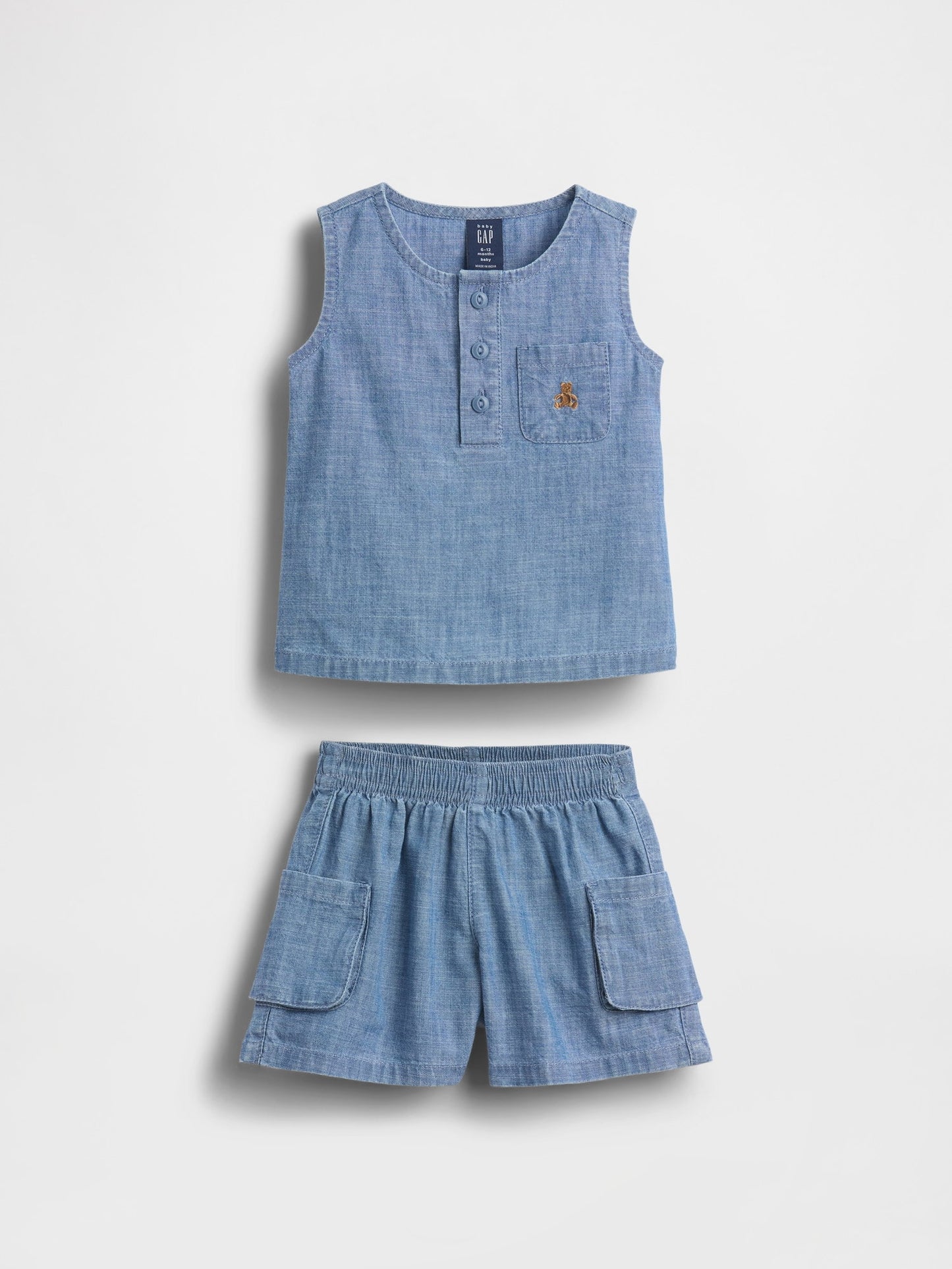 Mavi Pocket Denim Outfit Set