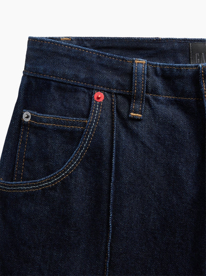 Koyu Mavi Gapstudio High Rise Pintuck Jean Pantolon