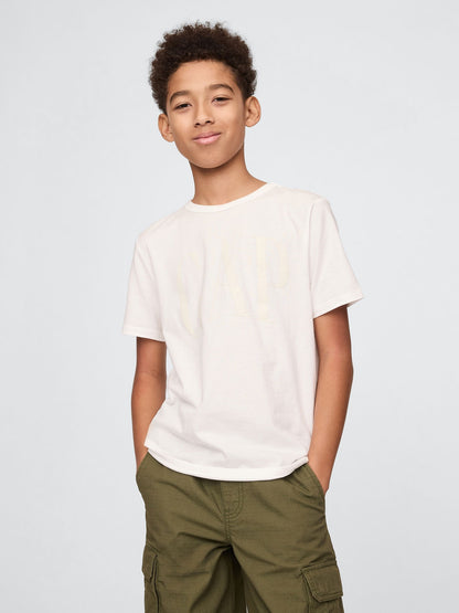 Kırık Beyaz Gap Logo T-shirt