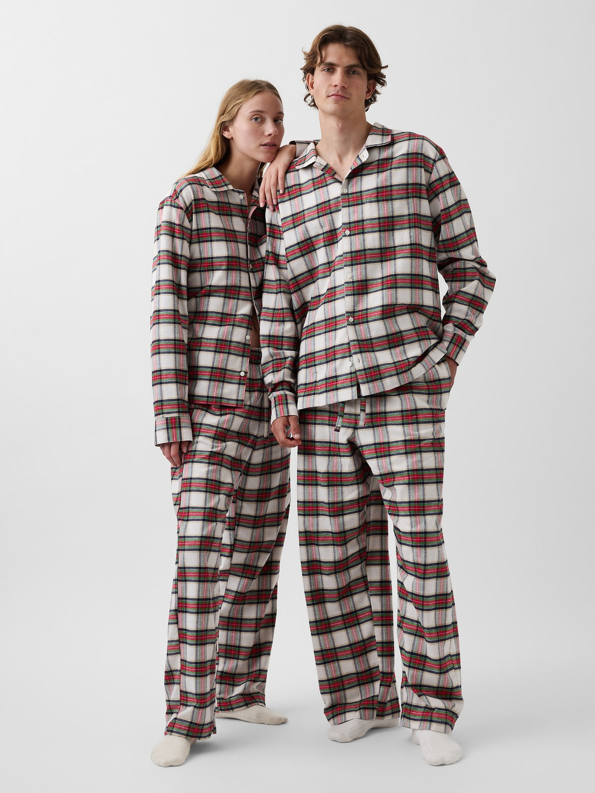 Çok Renkli Softest Flannel Gömlek Pijama Üstü