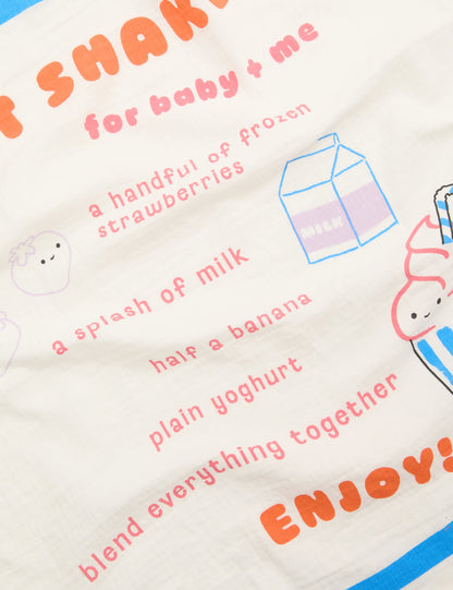 2’li Milkshake Desenli Müslin Seti