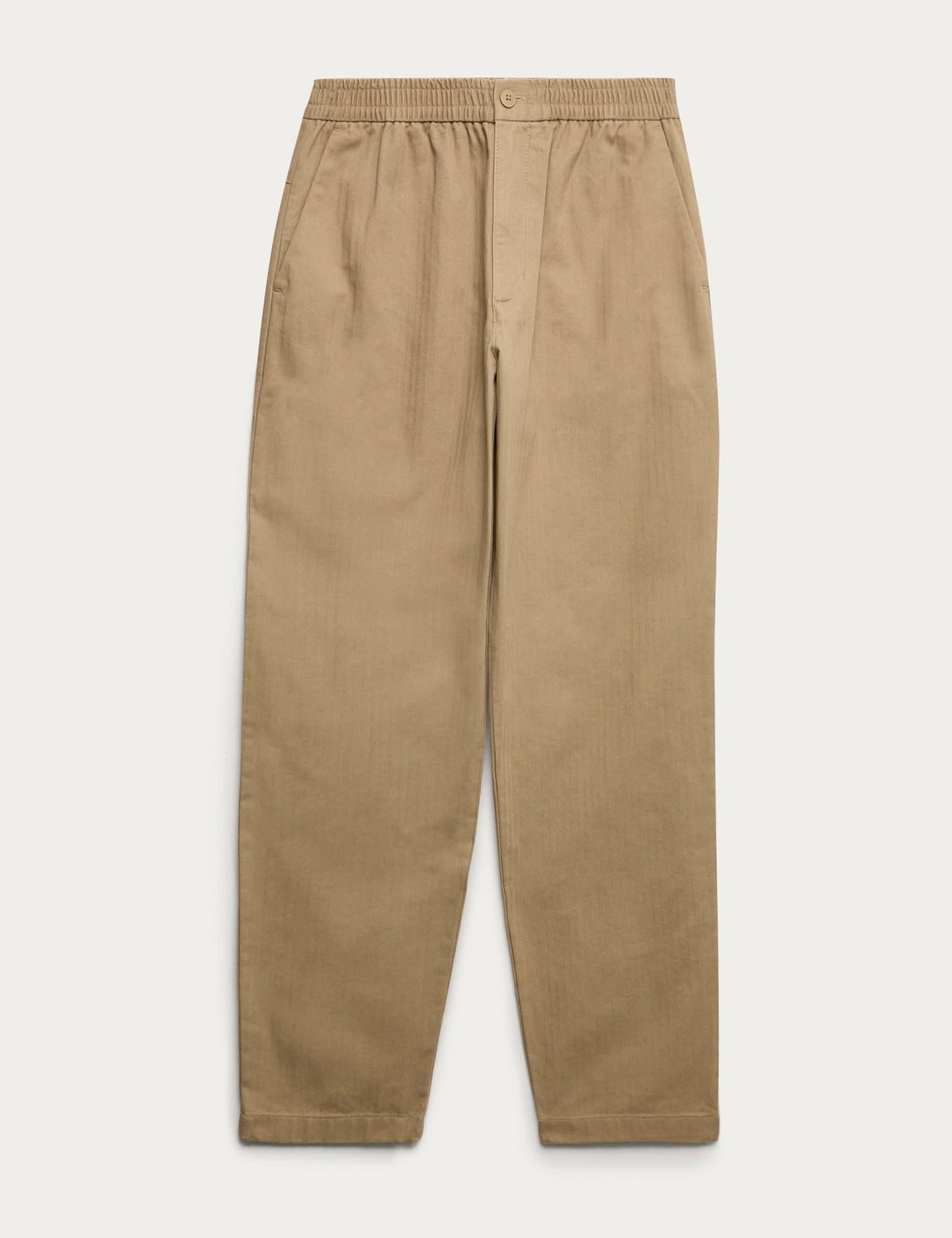 Pure Cotton Herringbone Pantolon