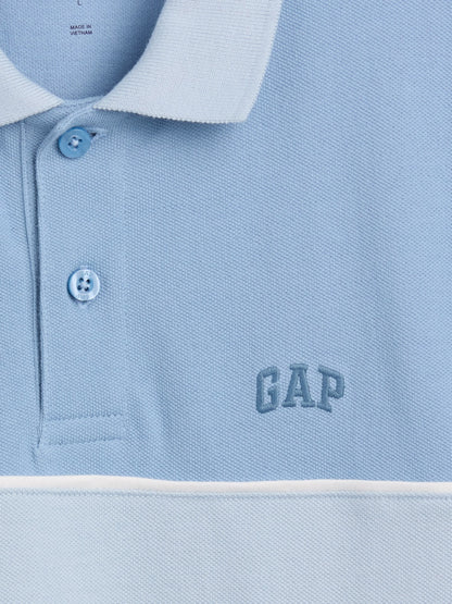 Açık Mavi Logo Polo T-shirt