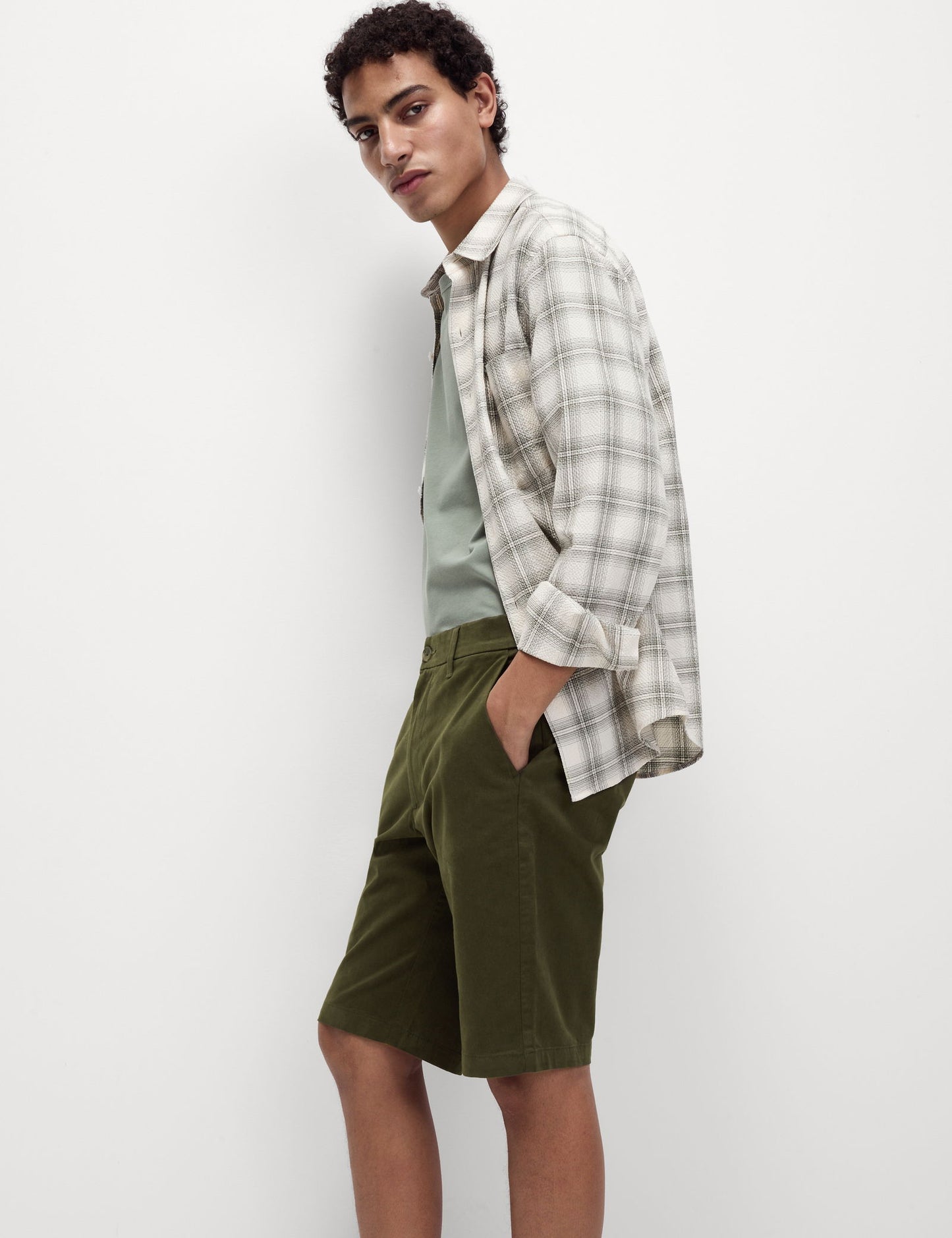 Regular Fit Streç Chino Şort