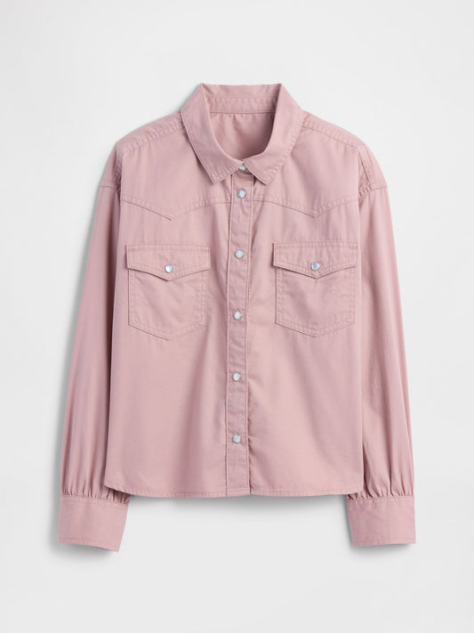 Pembe Western Gömlek