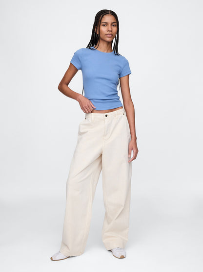 Mavi Modern Rib Crop T-shirt