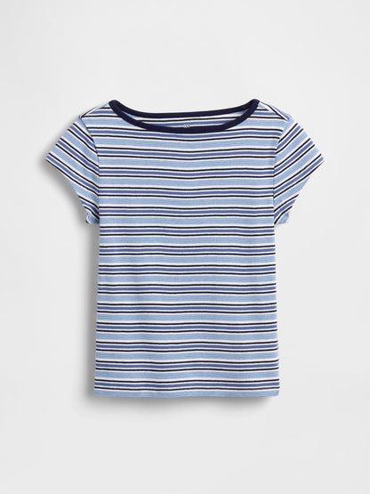 Mavi Cap-sleeve Fitted T-shirt