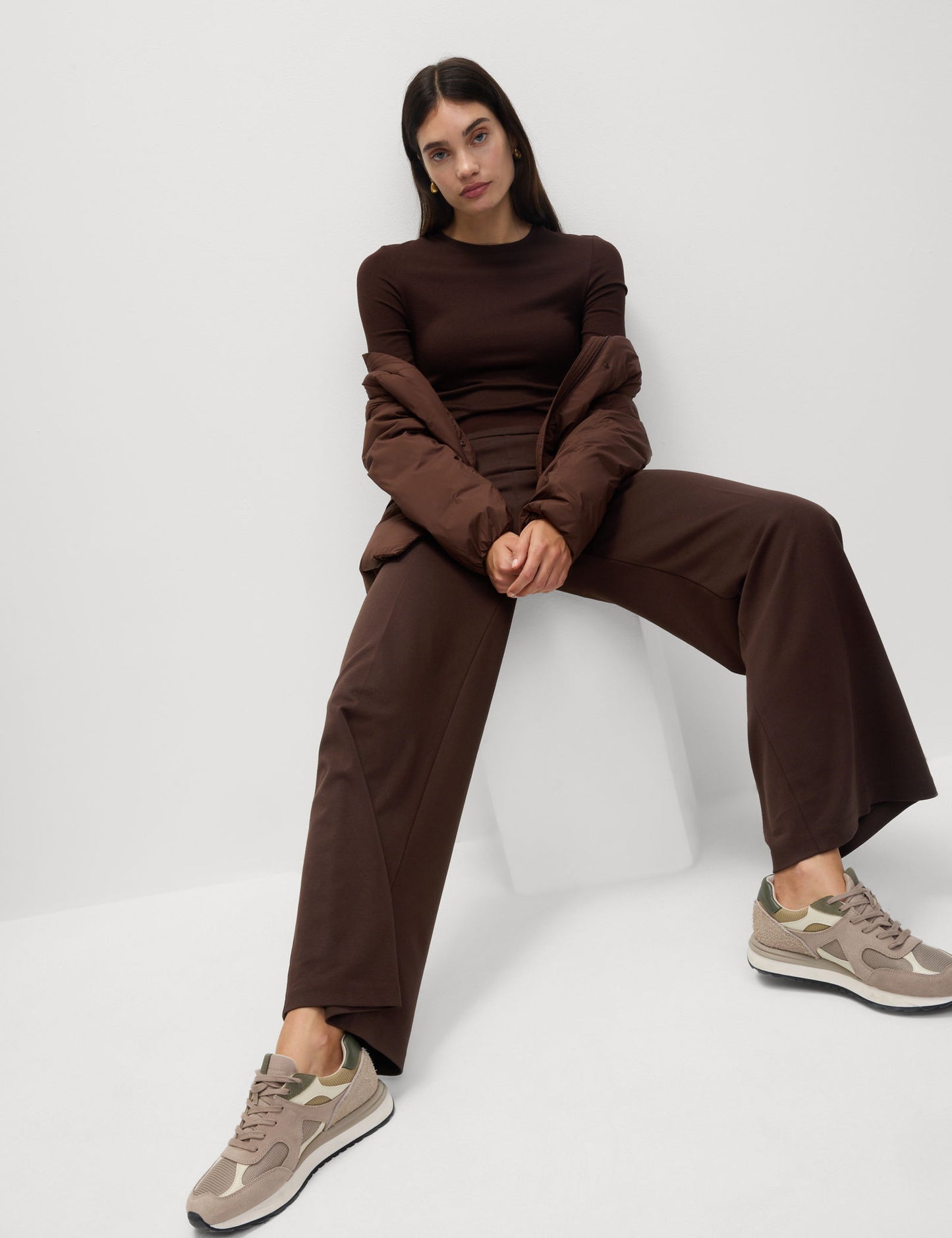 Wide Leg Örme Pantolon
