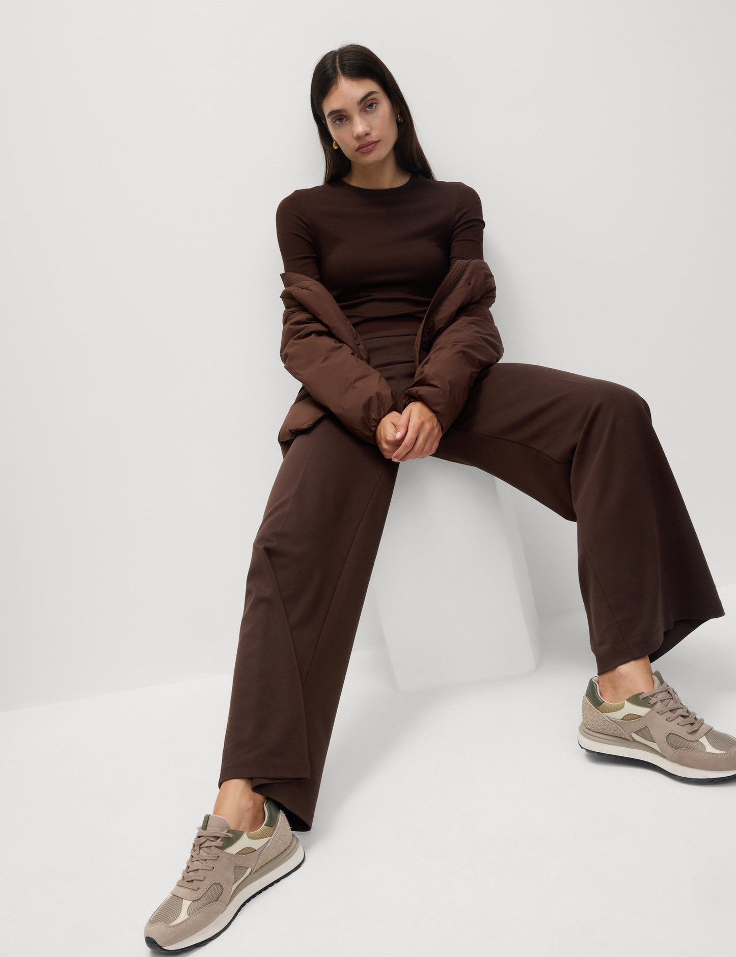 Wide Leg Örme Pantolon