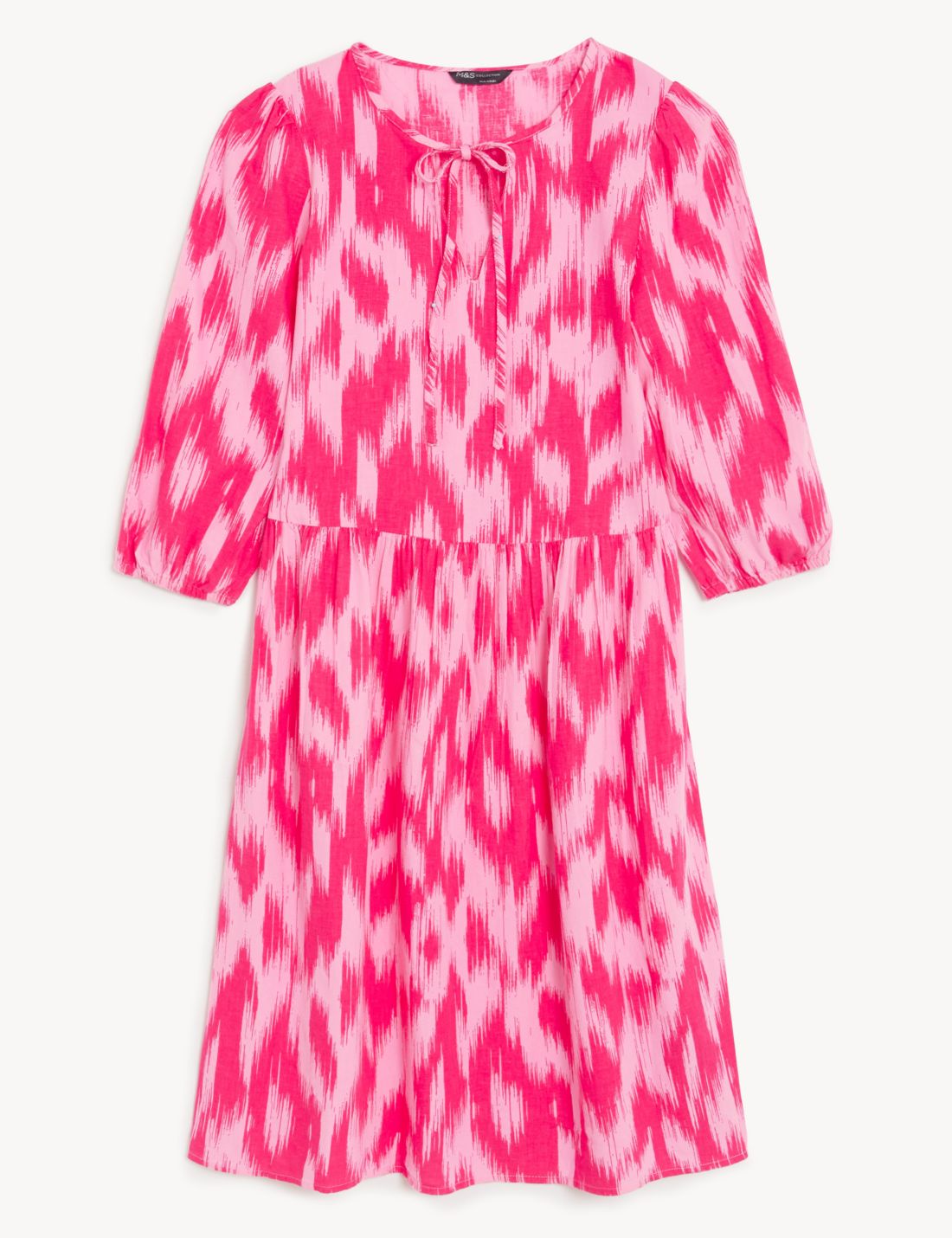 Regular Fit Mini Keten Elbise