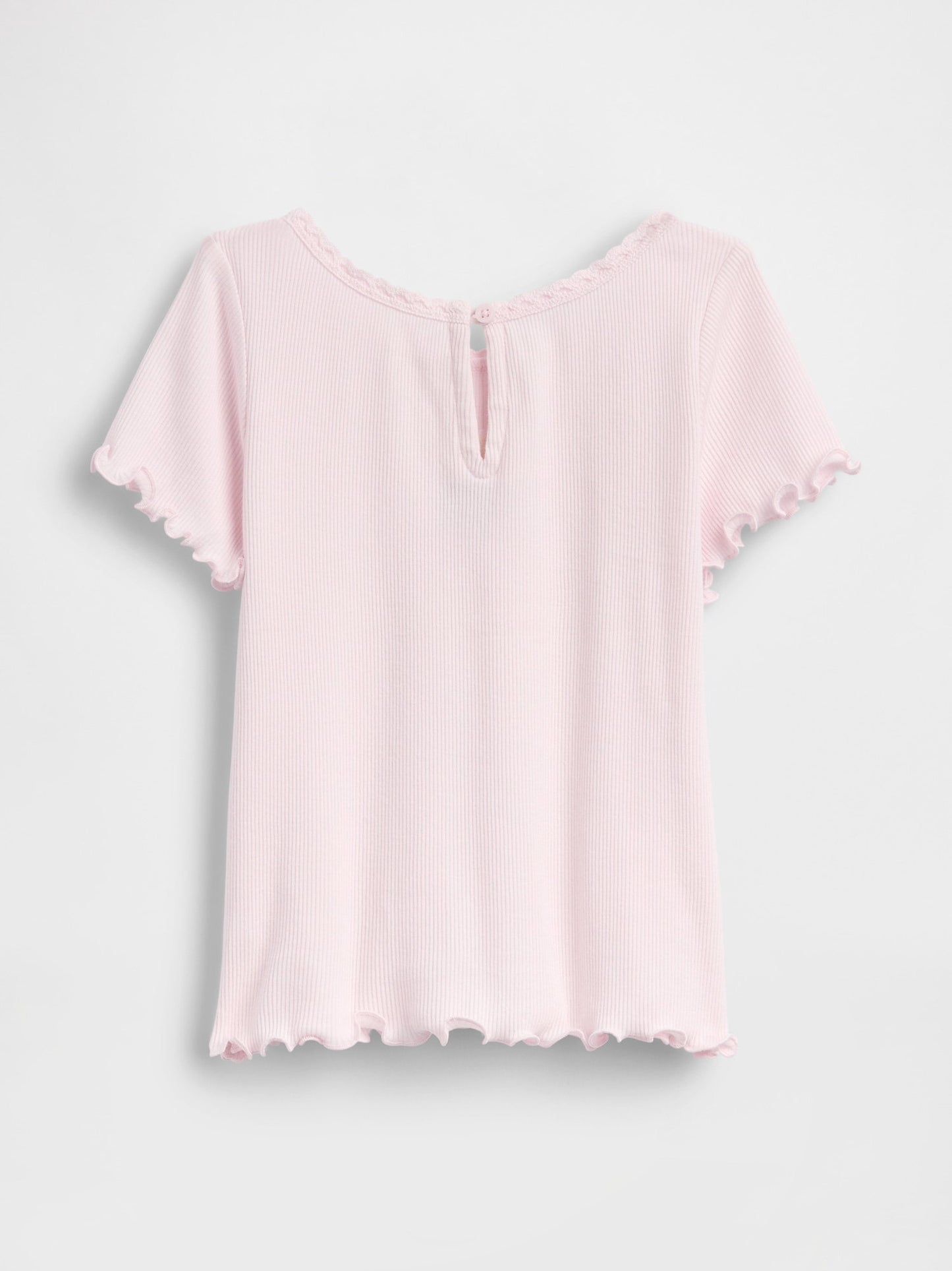 Açık Pembe Embroidered Logo T-shirt