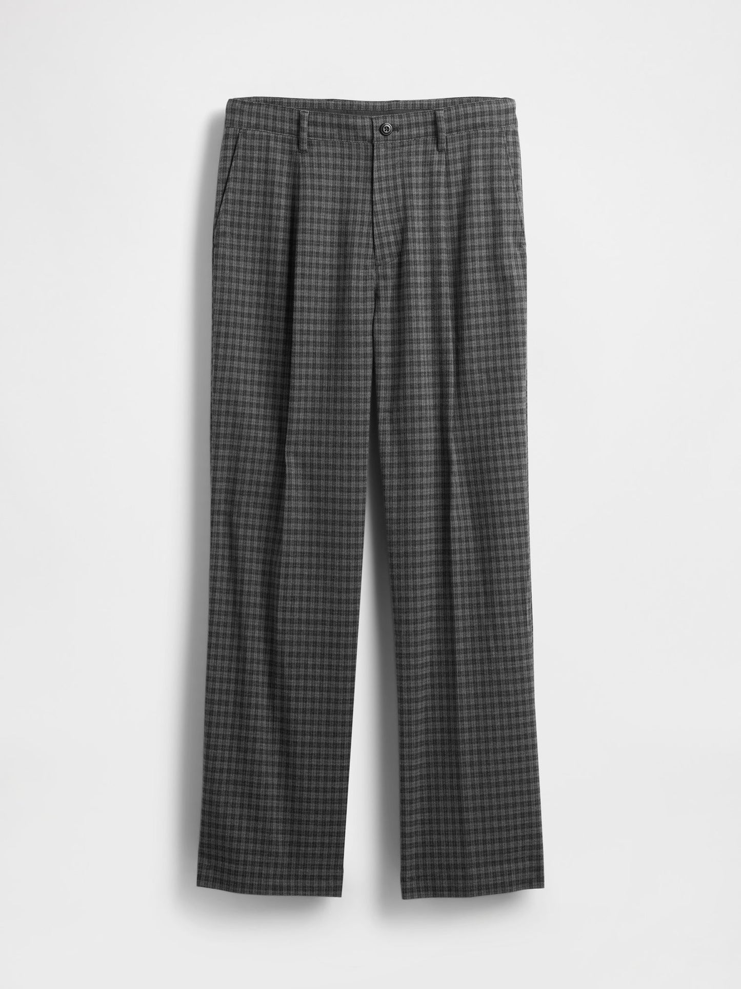 Gri 365 Yün Karışımı Relaxed Pantolon