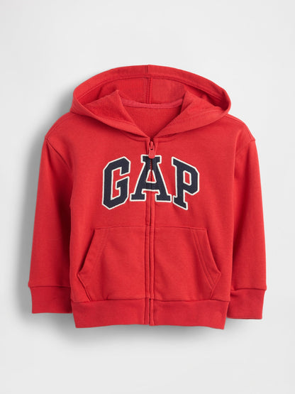 Kırmızı Gap Logo Relaxed Fermuarlı Sweatshirt