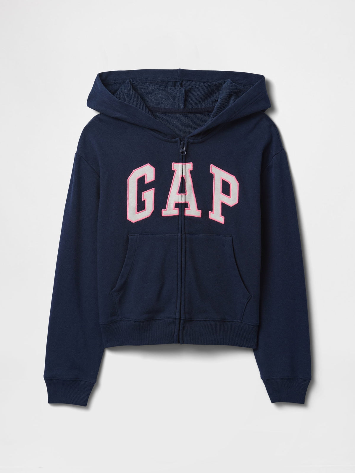 Lacivert Relaxed Gap Logo Fermuarlı Sweatshirt