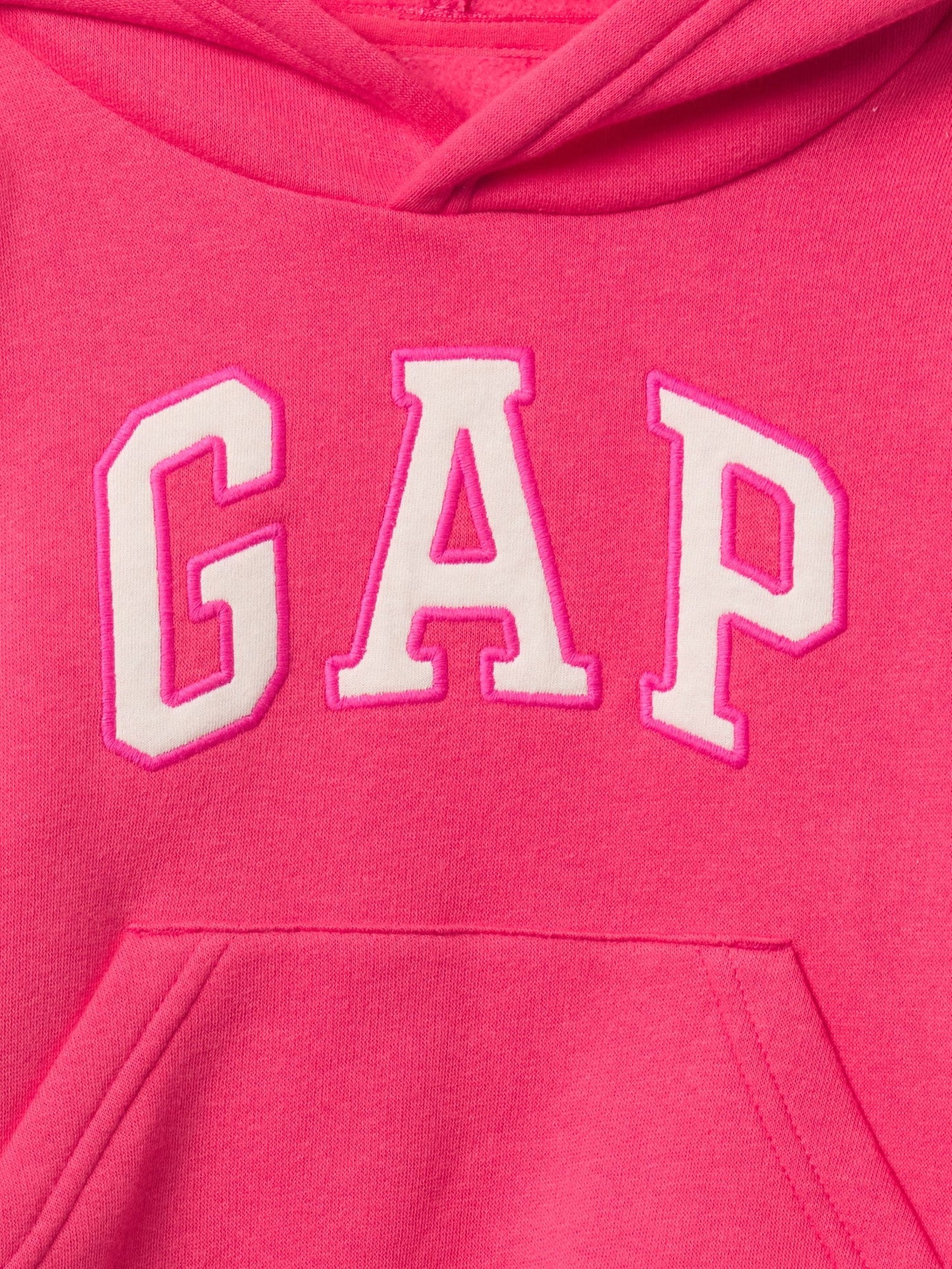Pembe Gap Logo Kapüşonlu Sweatshirt