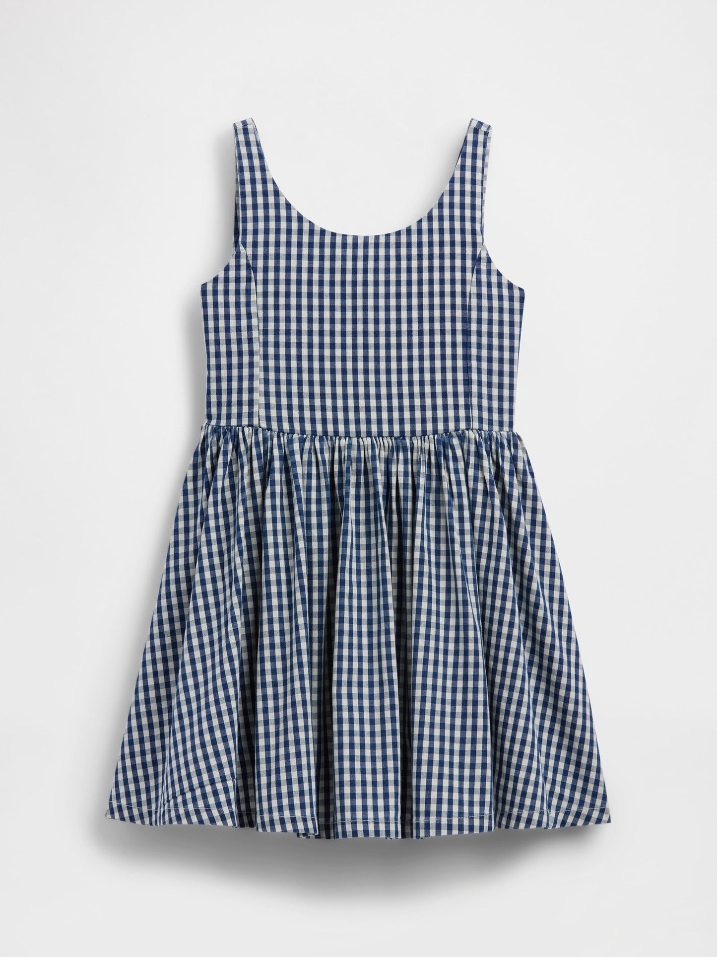 Çok Renkli Gingham Denim Elbise