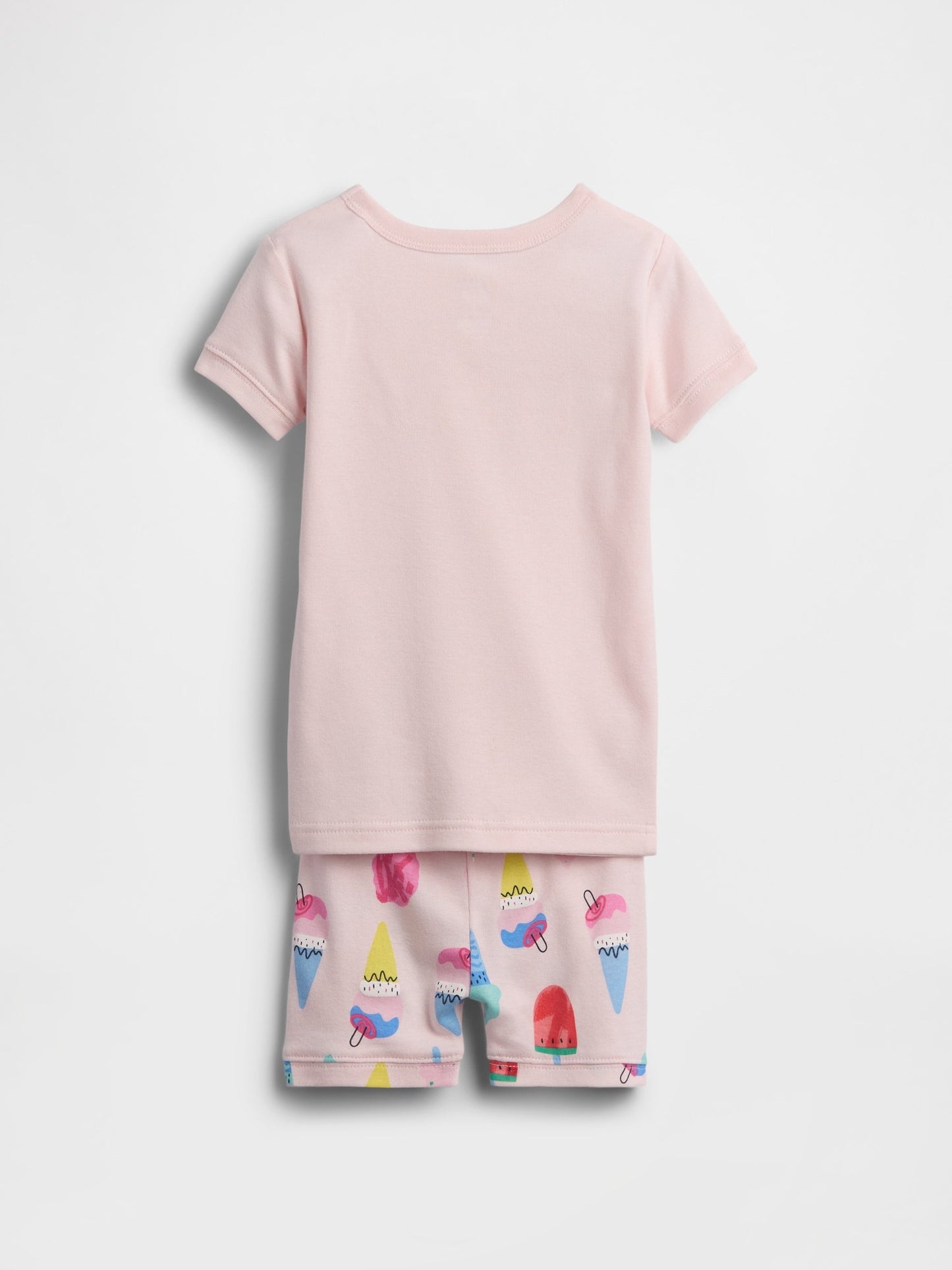 Açık Pembe Logo Baskılı Pijama Takımı