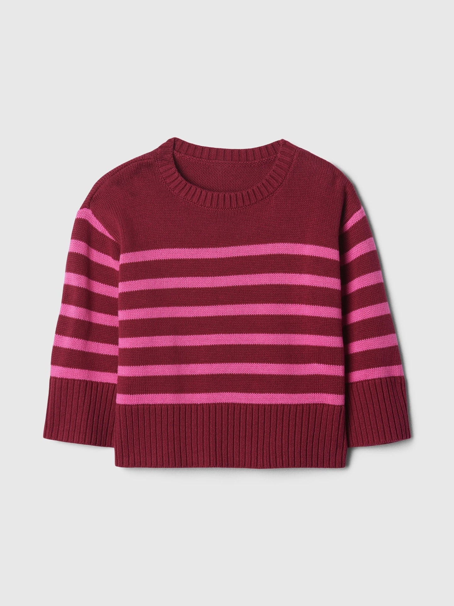 Kırmızı babyGap 24/7 Split-Hem bisiklet yaka kazak