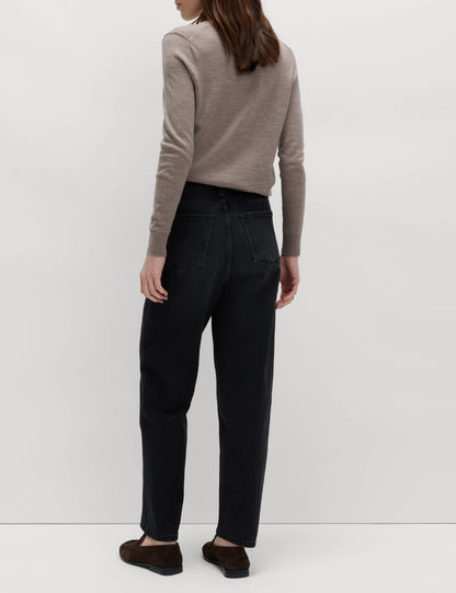 Yüksek Bel Carrot Leg Jean Pantolon