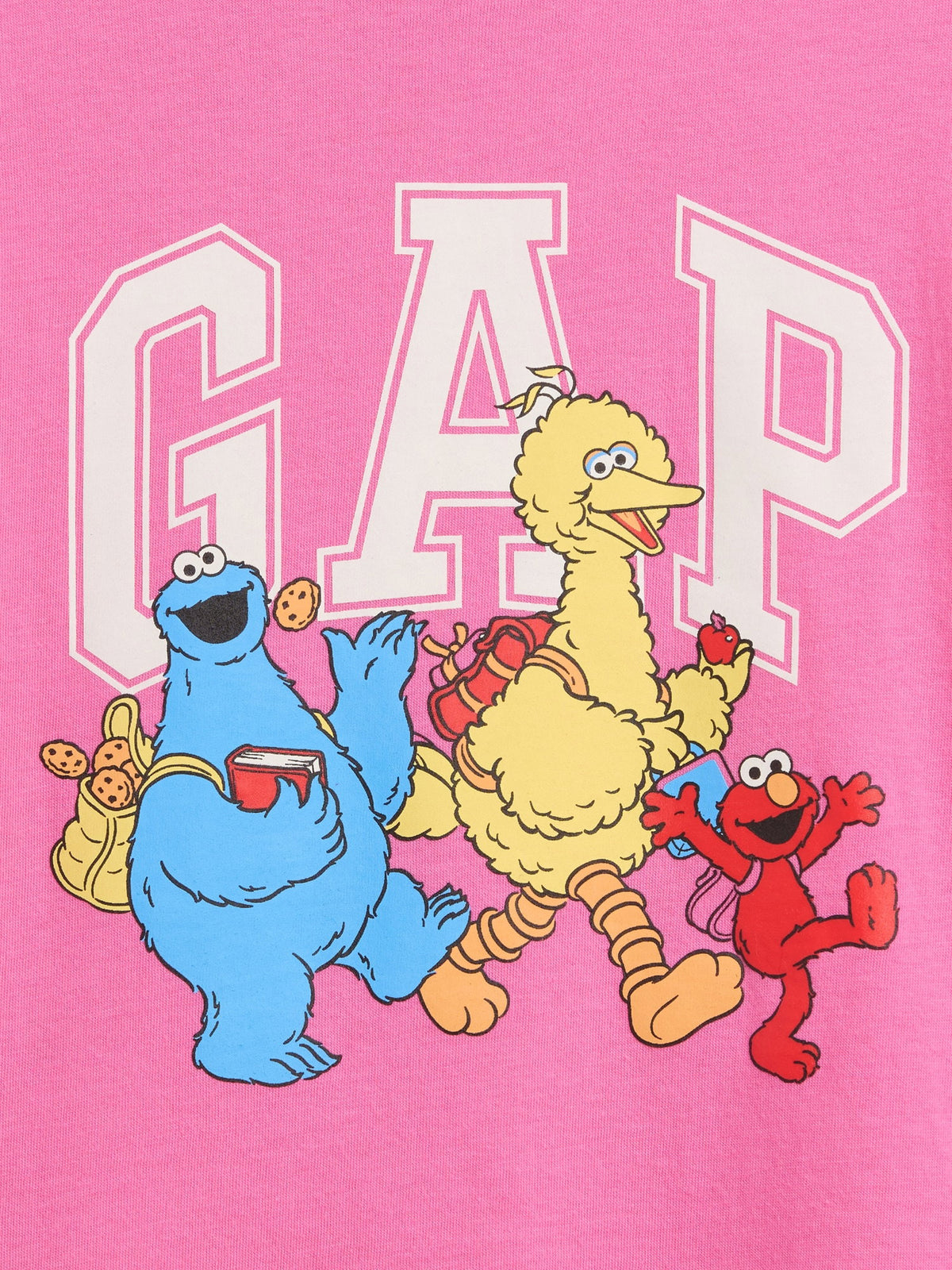 Pembe Sesame Street Logo T-shirt