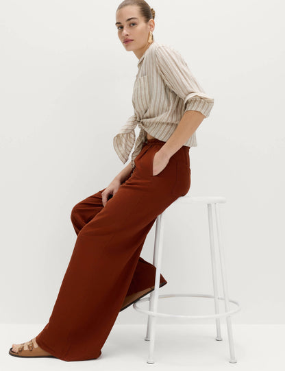Keten Karışımlı Pantolon