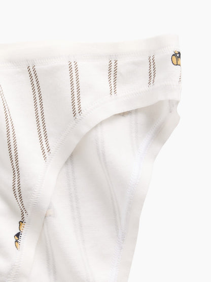 Kırık Beyaz Softmade Organik Stretch Pamuk Bikini Külot