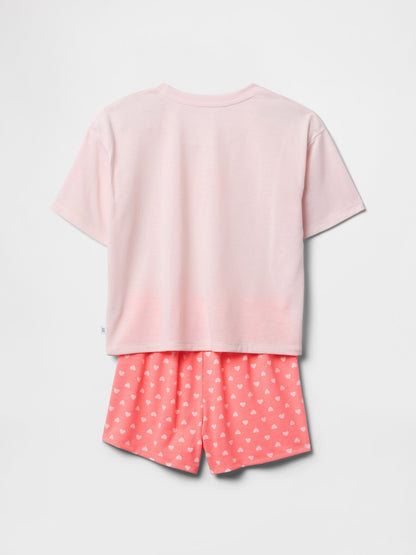 Pembe Poplin Pijama Takımı