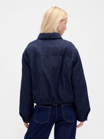 Mavi Denim Şişme Puffer Şişme Ceket
