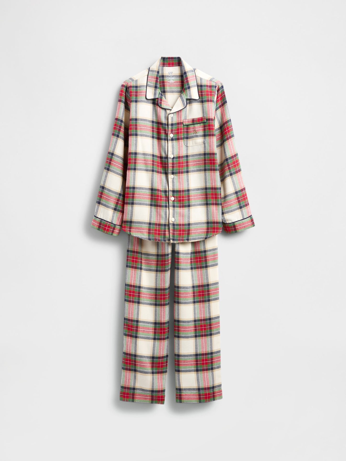 Yeşil Kids Geri Dönüştürülmüş Flannel Pijama Takımı