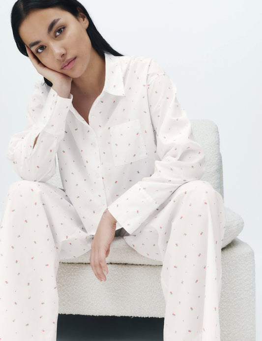 Çiçek Desenli Pijama Altı