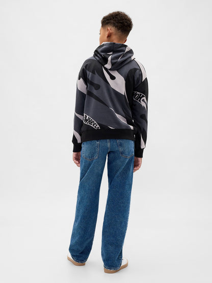 Gri Relaxed Gap Logo Kapüşonlu Sweatshirt