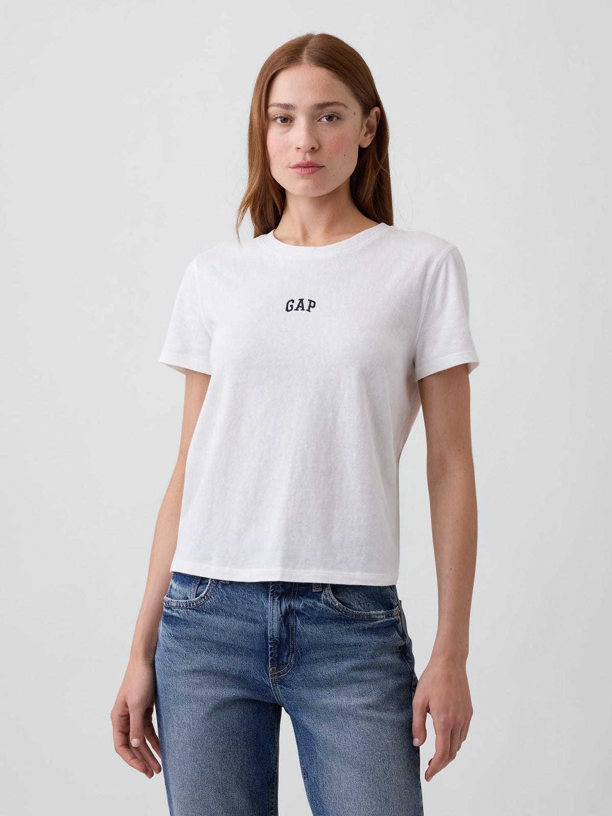 Bordo 100% Pamuk Authentic Shrunken Logo T-shirt