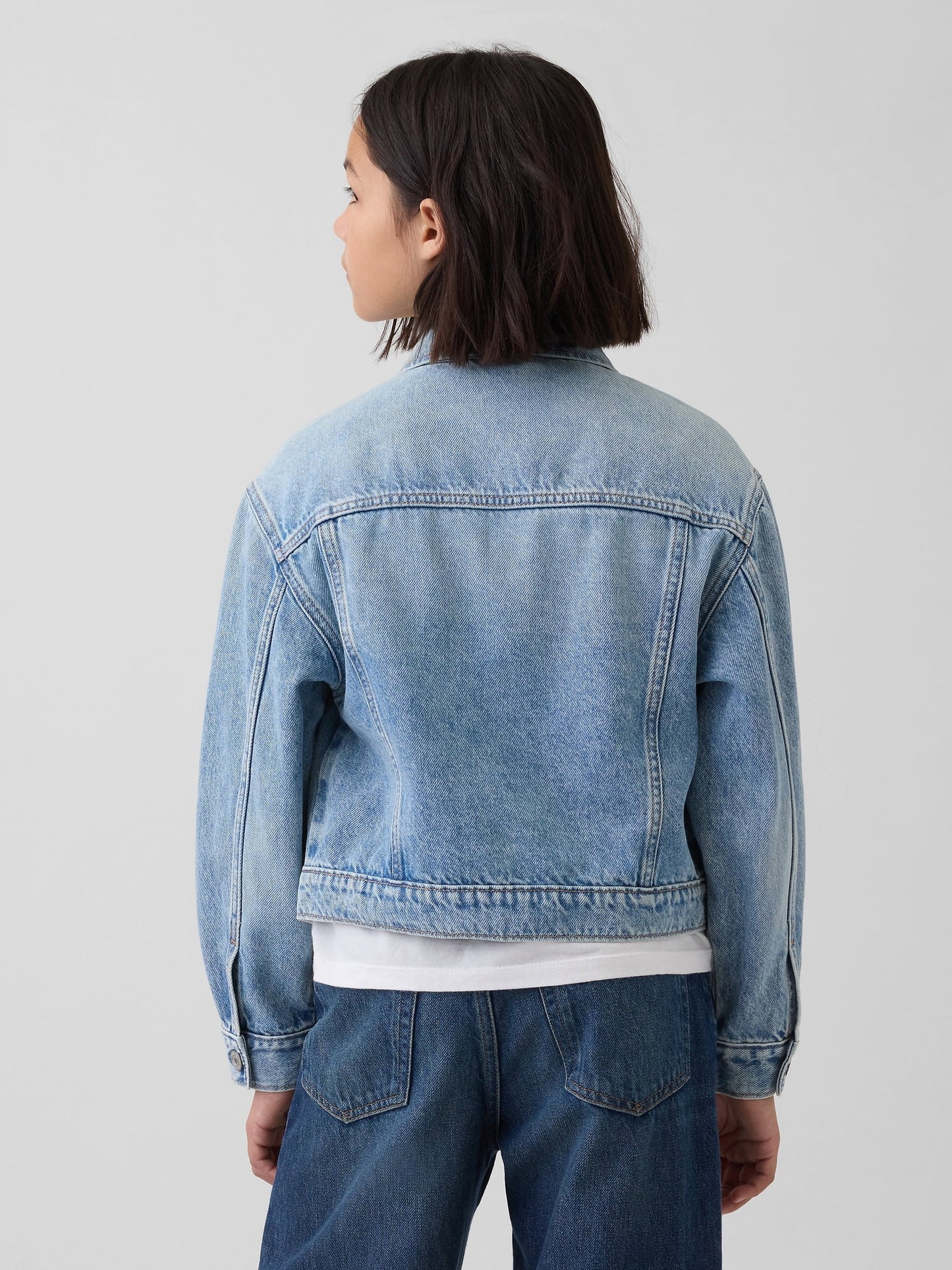 Açık Mavi Kids Icon Denim Ceket