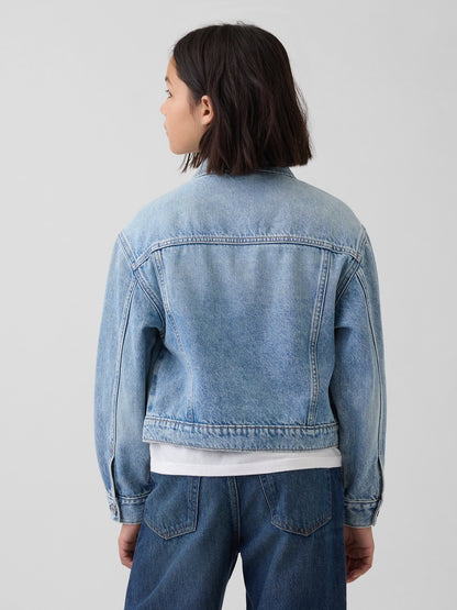 Açık Mavi Kids Icon Denim Ceket