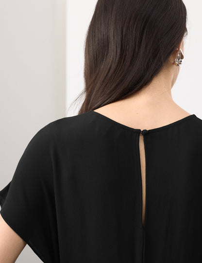 Lace Detail Midaxi Elbise
