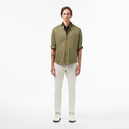 Lacoste Erkek Slim Fit Haki Gömlek